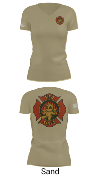 Womens Short Sleeve Vneck Shirt, City of Lake Geneva Fire Department, , Teamtime, Team time, sublimation, custom sports apparel, team uniforms, spirit wear, spiritwear, sports uniforms, custom shirts, team store, custom team store, fundraiser sports, apparel fundraiser