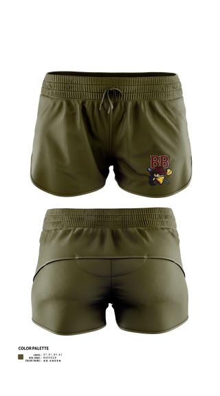 Womens Shorts, Barren Bandits, Softball, Teamtime, Team time, sublimation, custom sports apparel, team uniforms, spirit wear, spiritwear, sports uniforms, custom shirts, team store, custom team store, fundraiser sports, apparel fundraiser