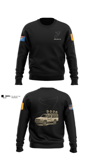 Crew Neck Sweatshirt, 180th ESC 1st, Army, Teamtime, Team time, sublimation, custom sports apparel, team uniforms, spirit wear, spiritwear, sports uniforms, custom shirts, team store, custom team store, fundraiser sports, apparel fundraiser