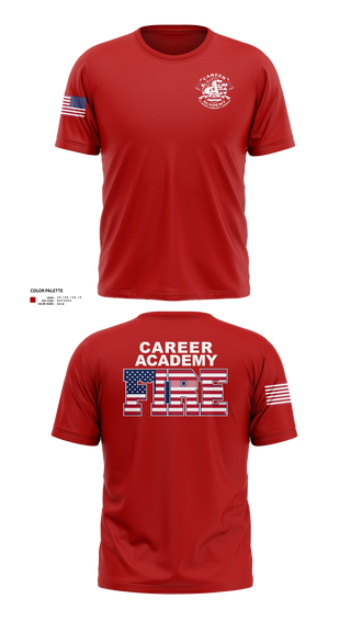 Soft Poly Tee Cotton Like Feel, FWCS Career Academy, Fire Department, Teamtime, Team time, sublimation, custom sports apparel, team uniforms, spirit wear, spiritwear, sports uniforms, custom shirts, team store, custom team store, fundraiser sports, apparel fundraiser