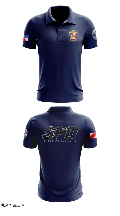 Short Sleeve Performance Polo, Salem Police Department, Police, Teamtime, Team time, sublimation, custom sports apparel, team uniforms, spirit wear, spiritwear, sports uniforms, custom shirts, team store, custom team store, fundraiser sports, apparel fundraiser