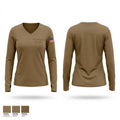 59th Signal Battalion 90216241 Women's Long Sleeve V-neck Shirt - 1