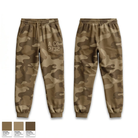 Sweatpants, A. Co 232, Army, Teamtime, Team time, sublimation, custom sports apparel, team uniforms, spirit wear, spiritwear, sports uniforms, custom shirts, team store, custom team store, fundraiser sports, apparel fundraiser
