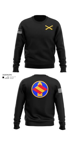 Crew Neck Sweatshirt, HQ 142 FA BDE, National Guard, Teamtime, Team time, sublimation, custom sports apparel, team uniforms, spirit wear, spiritwear, sports uniforms, custom shirts, team store, custom team store, fundraiser sports, apparel fundraiser