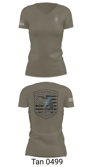 Womens Short Sleeve Vneck Shirt, Miami RRT, Police, Teamtime, Team time, sublimation, custom sports apparel, team uniforms, spirit wear, spiritwear, sports uniforms, custom shirts, team store, custom team store, fundraiser sports, apparel fundraiser
