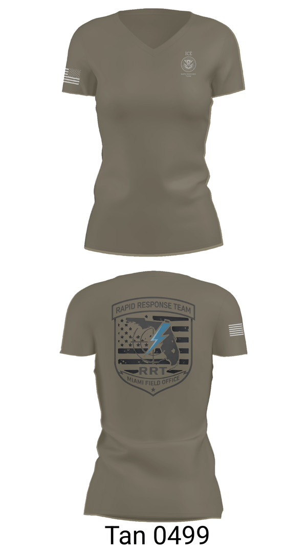 Womens Short Sleeve Vneck Shirt, Miami RRT, Police, Teamtime, Team time, sublimation, custom sports apparel, team uniforms, spirit wear, spiritwear, sports uniforms, custom shirts, team store, custom team store, fundraiser sports, apparel fundraiser
