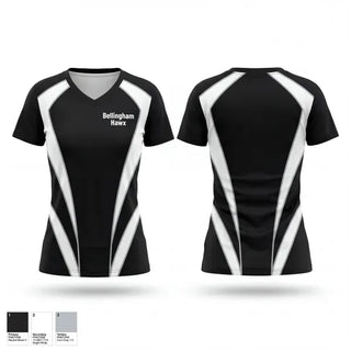 Womens Short Sleeve Vneck Shirt, Bellingham Hawx, Men's Lacrosse, Teamtime, Team time, sublimation, custom sports apparel, team uniforms, spirit wear, spiritwear, sports uniforms, custom shirts, team store, custom team store, fundraiser sports, apparel fundraiser