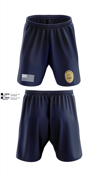 Athletic Shorts With Pockets, McCordsville Police Department, Police, Teamtime, Team time, sublimation, custom sports apparel, team uniforms, spirit wear, spiritwear, sports uniforms, custom shirts, team store, custom team store, fundraiser sports, apparel fundraiser