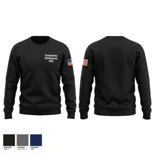 Crew Neck Sweatshirt, Community intelligence unit, , Teamtime, Team time, sublimation, custom sports apparel, team uniforms, spirit wear, spiritwear, sports uniforms, custom shirts, team store, custom team store, fundraiser sports, apparel fundraiser