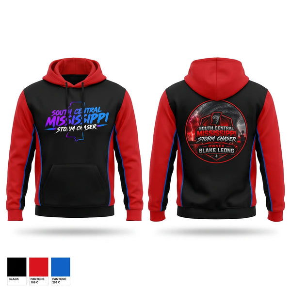 Hoodie, South central Mississippi storm chasers, , Teamtime, Team time, sublimation, custom sports apparel, team uniforms, spirit wear, spiritwear, sports uniforms, custom shirts, team store, custom team store, fundraiser sports, apparel fundraiser