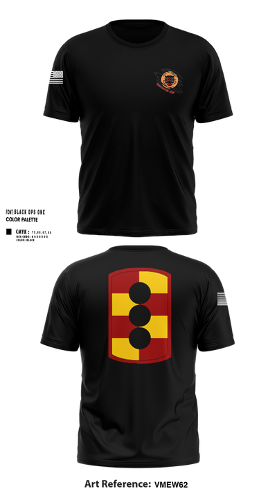 434th FA BDE H2F 66050824 Short Sleeve Performance Shirt - 100