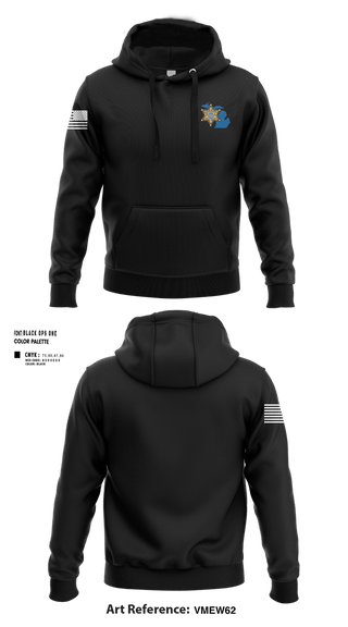 Hoodie, Eaton County Sheriff’s Office, Police, Teamtime, Team time, sublimation, custom sports apparel, team uniforms, spirit wear, spiritwear, sports uniforms, custom shirts, team store, custom team store, fundraiser sports, apparel fundraiser