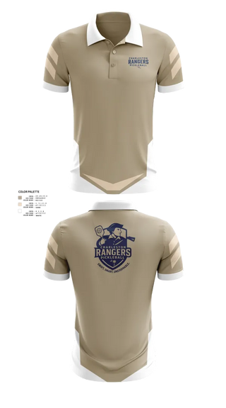 Short Sleeve Performance Polo, Charleston Rangers Pickleball, Tennis, Teamtime, Team time, sublimation, custom sports apparel, team uniforms, spirit wear, spiritwear, sports uniforms, custom shirts, team store, custom team store, fundraiser sports, apparel fundraiser