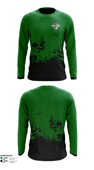 Crowley Independent Soccer Association 83177147 Long Sleeve Performance Shirt 1