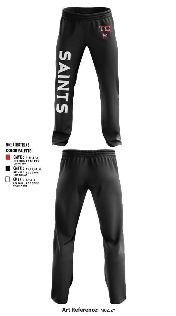 Sweatpants, Tri County Saints, Ice Hockey, Teamtime, Team time, sublimation, custom sports apparel, team uniforms, spirit wear, spiritwear, sports uniforms, custom shirts, team store, custom team store, fundraiser sports, apparel fundraiser