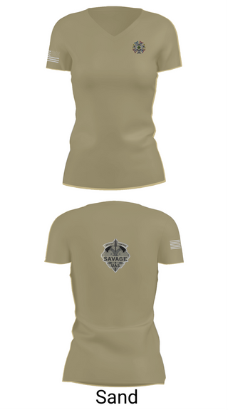 Womens Short Sleeve Vneck Shirt, 4-10 CAV 3 ABCT 4 ID, , Teamtime, Team time, sublimation, custom sports apparel, team uniforms, spirit wear, spiritwear, sports uniforms, custom shirts, team store, custom team store, fundraiser sports, apparel fundraiser