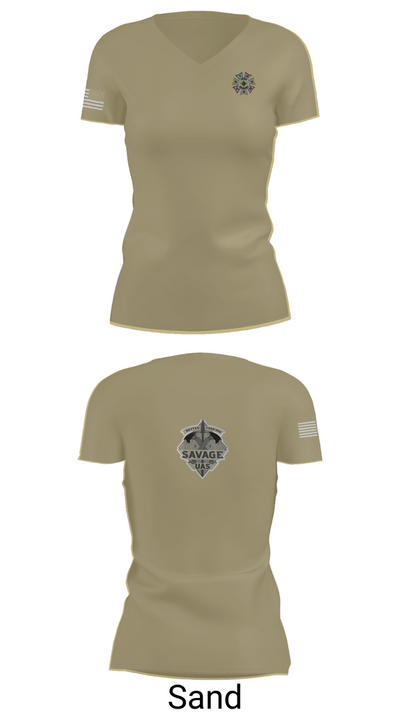 4-10 CAV 3 ABCT 4 ID 79547032 Women's Short Sleeve V-neck Shirt - 88