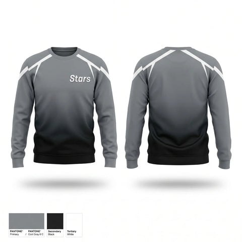 Crew Neck Sweatshirt, Stars, Softball, Teamtime, Team time, sublimation, custom sports apparel, team uniforms, spirit wear, spiritwear, sports uniforms, custom shirts, team store, custom team store, fundraiser sports, apparel fundraiser