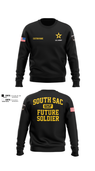 Crew Neck Sweatshirt, SAC SOUTH, Army, Teamtime, Team time, sublimation, custom sports apparel, team uniforms, spirit wear, spiritwear, sports uniforms, custom shirts, team store, custom team store, fundraiser sports, apparel fundraiser