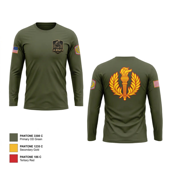 Long Sleeve Performance Shirt, US Army JROTC Robotics, Army, Teamtime, Team time, sublimation, custom sports apparel, team uniforms, spirit wear, spiritwear, sports uniforms, custom shirts, team store, custom team store, fundraiser sports, apparel fundraiser