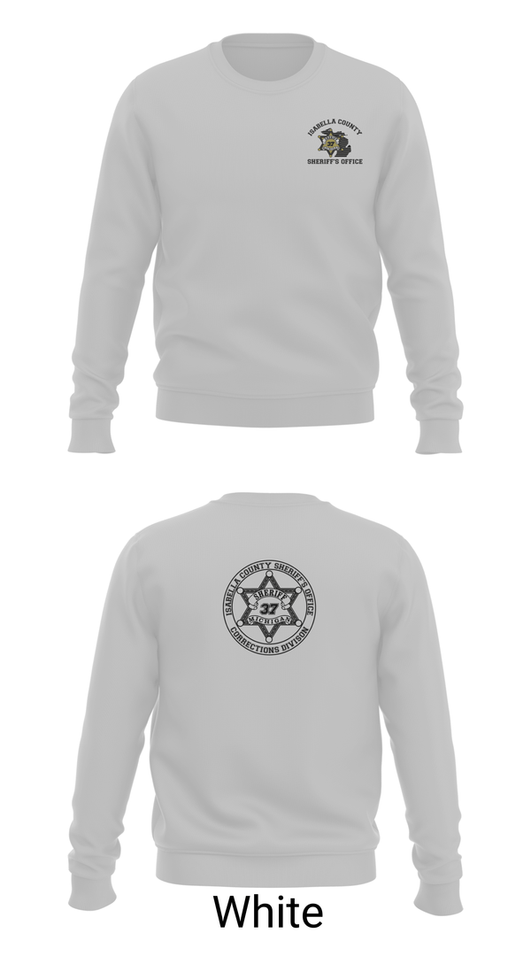 Crew Neck Sweatshirt, Isabella County Sheriff's Office, Police, Teamtime, Team time, sublimation, custom sports apparel, team uniforms, spirit wear, spiritwear, sports uniforms, custom shirts, team store, custom team store, fundraiser sports, apparel fundraiser