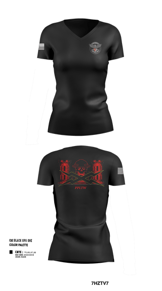 Womens Short Sleeve Vneck Shirt, 11th MDB, Army, Teamtime, Team time, sublimation, custom sports apparel, team uniforms, spirit wear, spiritwear, sports uniforms, custom shirts, team store, custom team store, fundraiser sports, apparel fundraiser