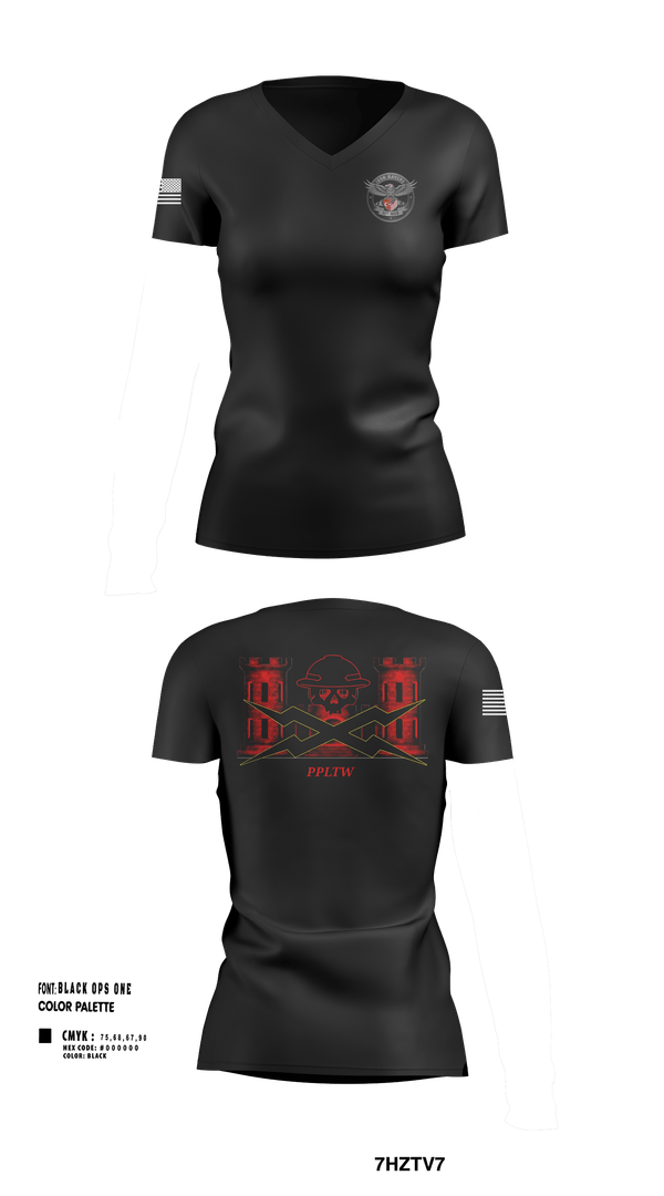 Womens Short Sleeve Vneck Shirt, 11th MDB, Army, Teamtime, Team time, sublimation, custom sports apparel, team uniforms, spirit wear, spiritwear, sports uniforms, custom shirts, team store, custom team store, fundraiser sports, apparel fundraiser