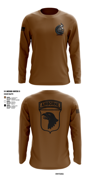 Long Sleeve Performance Shirt, 2nd Flt Platoon, B/101 Avn Regt, 101st ABN DIV, , Teamtime, Team time, sublimation, custom sports apparel, team uniforms, spirit wear, spiritwear, sports uniforms, custom shirts, team store, custom team store, fundraiser sports, apparel fundraiser