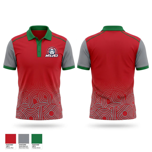 Short Sleeve Performance Polo, E.L. Wright Middle School Football, , Teamtime, Team time, sublimation, custom sports apparel, team uniforms, spirit wear, spiritwear, sports uniforms, custom shirts, team store, custom team store, fundraiser sports, apparel fundraiser