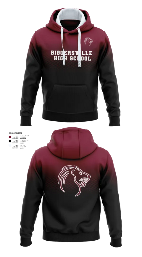 Hoodie, Biggersville High School, Bowling, Teamtime, Team time, sublimation, custom sports apparel, team uniforms, spirit wear, spiritwear, sports uniforms, custom shirts, team store, custom team store, fundraiser sports, apparel fundraiser