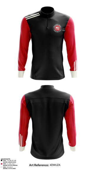 Quarter Zip Jacket, MetroWest United, Wrestling, Teamtime, Team time, sublimation, custom sports apparel, team uniforms, spirit wear, spiritwear, sports uniforms, custom shirts, team store, custom team store, fundraiser sports, apparel fundraiser