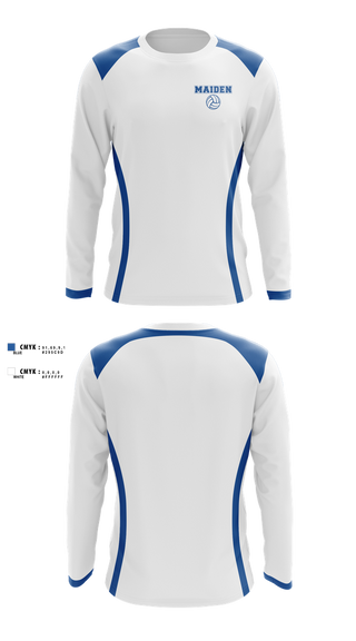 Long Sleeve Performance Shirt, Maiden High School Volleyball, Women's Volleyball, Teamtime, Team time, sublimation, custom sports apparel, team uniforms, spirit wear, spiritwear, sports uniforms, custom shirts, team store, custom team store, fundraiser sports, apparel fundraiser
