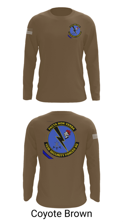 103d SECURITY FORCES SQUADRON 19845829 Long Sleeve Performance Shirt 6