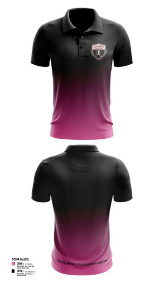 Short Sleeve Performance Polo, United Donna, Women's Soccer, Teamtime, Team time, sublimation, custom sports apparel, team uniforms, spirit wear, spiritwear, sports uniforms, custom shirts, team store, custom team store, fundraiser sports, apparel fundraiser