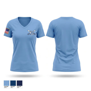 Womens Short Sleeve Vneck Shirt, Kankakee JROTC, Army, Teamtime, Team time, sublimation, custom sports apparel, team uniforms, spirit wear, spiritwear, sports uniforms, custom shirts, team store, custom team store, fundraiser sports, apparel fundraiser