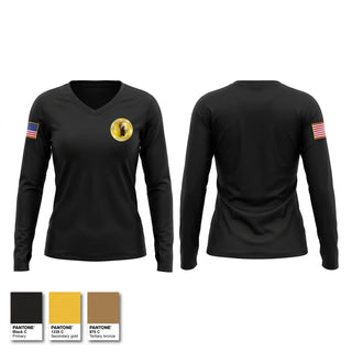 Womens Long Sleeve Vneck Shirt, Holdrege Police Department, Police, Teamtime, Team time, sublimation, custom sports apparel, team uniforms, spirit wear, spiritwear, sports uniforms, custom shirts, team store, custom team store, fundraiser sports, apparel fundraiser