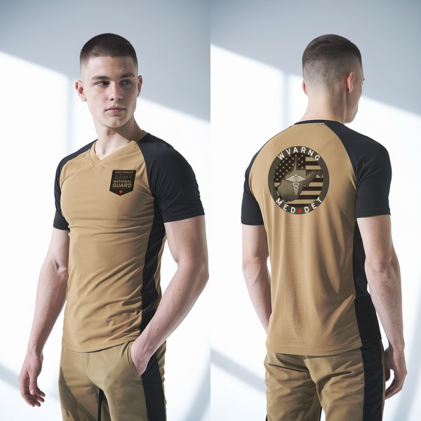 Old School Cotton Feel Shirt, WV ARNG Med Det, , Teamtime, Team time, sublimation, custom sports apparel, team uniforms, spirit wear, spiritwear, sports uniforms, custom shirts, team store, custom team store, fundraiser sports, apparel fundraiser