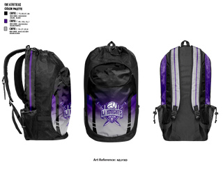 Gear Bag, LI Knights, Women's Volleyball, Teamtime, Team time, sublimation, custom sports apparel, team uniforms, spirit wear, spiritwear, sports uniforms, custom shirts, team store, custom team store, fundraiser sports, apparel fundraiser