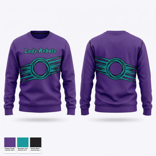 Crew Neck Sweatshirt, Lady Rebels, Softball, Teamtime, Team time, sublimation, custom sports apparel, team uniforms, spirit wear, spiritwear, sports uniforms, custom shirts, team store, custom team store, fundraiser sports, apparel fundraiser