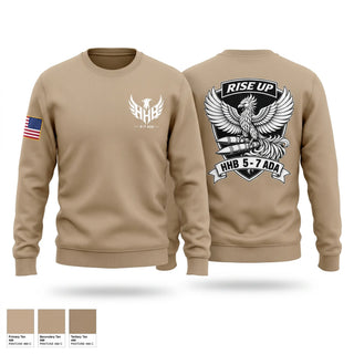 Crew Neck Sweatshirt, HHB 5-7 ADA, Army, Teamtime, Team time, sublimation, custom sports apparel, team uniforms, spirit wear, spiritwear, sports uniforms, custom shirts, team store, custom team store, fundraiser sports, apparel fundraiser