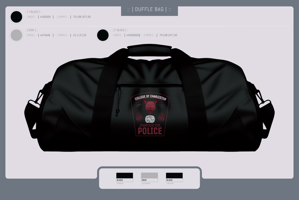 Duffle Bag, Cougar Alert Team 1, Police, Teamtime, Team time, sublimation, custom sports apparel, team uniforms, spirit wear, spiritwear, sports uniforms, custom shirts, team store, custom team store, fundraiser sports, apparel fundraiser