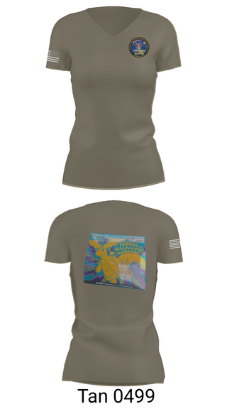 Womens Short Sleeve Vneck Shirt, Information Warfare Training Command Corry Station, Navy, Teamtime, Team time, sublimation, custom sports apparel, team uniforms, spirit wear, spiritwear, sports uniforms, custom shirts, team store, custom team store, fundraiser sports, apparel fundraiser
