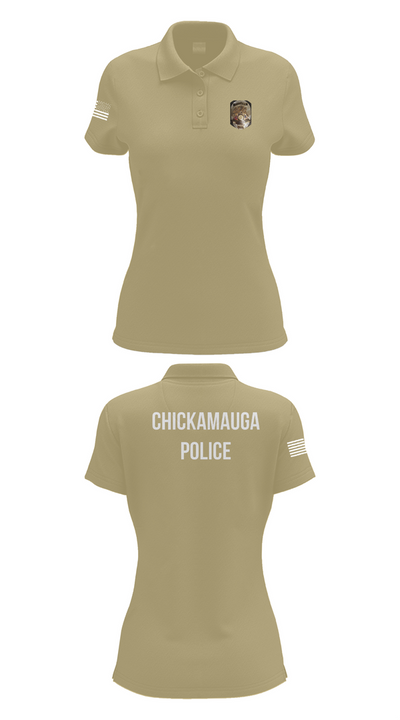 Chickamauga Police 51367773 Women's Short Sleeve Performance Polo  - 90