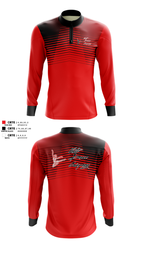 Quarter Zip Jacket, Vault Dance Company, Cheer, Teamtime, Team time, sublimation, custom sports apparel, team uniforms, spirit wear, spiritwear, sports uniforms, custom shirts, team store, custom team store, fundraiser sports, apparel fundraiser