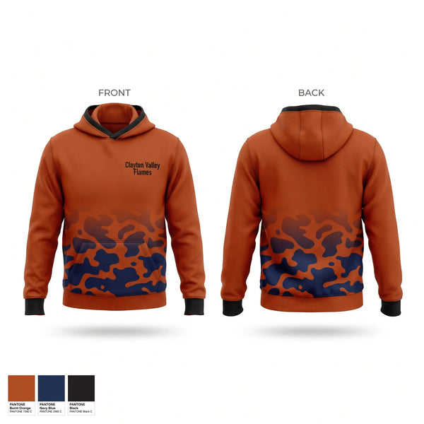 Hoodie, Clayton Valley Flames, Softball, Teamtime, Team time, sublimation, custom sports apparel, team uniforms, spirit wear, spiritwear, sports uniforms, custom shirts, team store, custom team store, fundraiser sports, apparel fundraiser