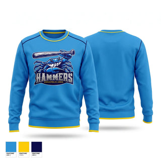 Crew Neck Sweatshirt, Annapolis Area Hammers, Baseball, Teamtime, Team time, sublimation, custom sports apparel, team uniforms, spirit wear, spiritwear, sports uniforms, custom shirts, team store, custom team store, fundraiser sports, apparel fundraiser