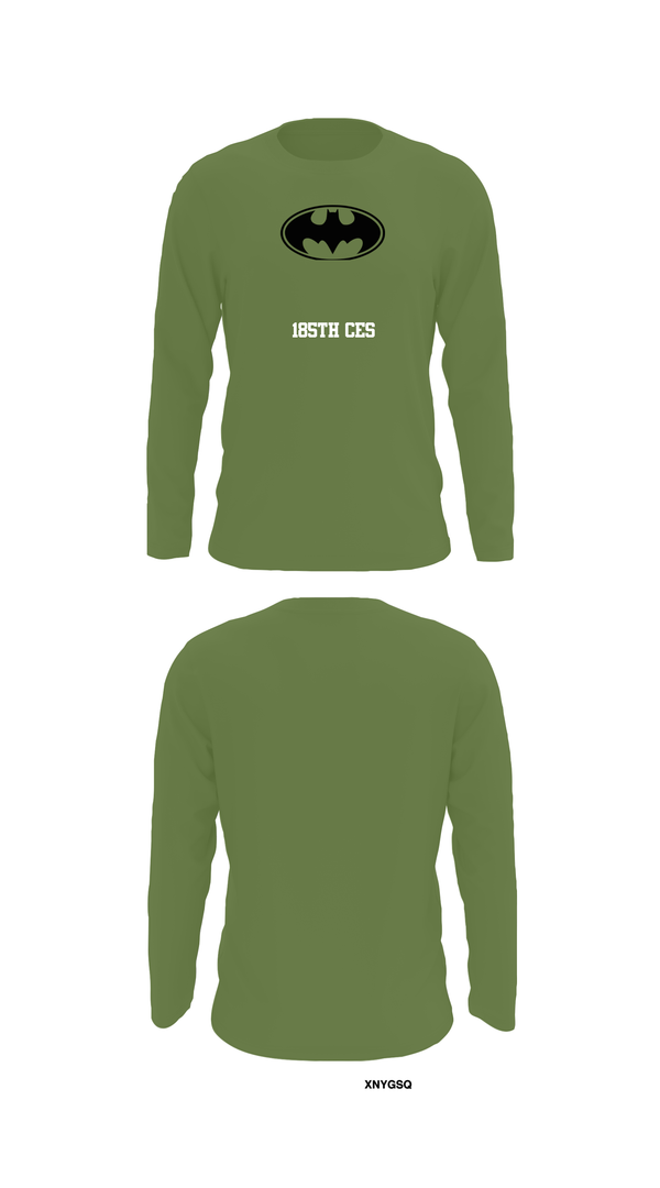 Long Sleeve Performance Shirt, 185th CES, Navy, Teamtime, Team time, sublimation, custom sports apparel, team uniforms, spirit wear, spiritwear, sports uniforms, custom shirts, team store, custom team store, fundraiser sports, apparel fundraiser
