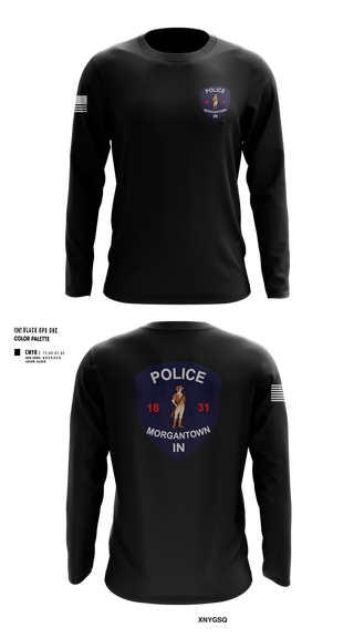 Long Sleeve Performance Shirt, Morgantown Police Department, Police, Teamtime, Team time, sublimation, custom sports apparel, team uniforms, spirit wear, spiritwear, sports uniforms, custom shirts, team store, custom team store, fundraiser sports, apparel fundraiser