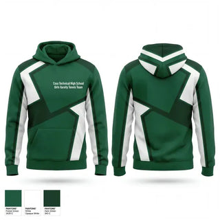 Hoodie, Cass Technical High School Girls Varsity Tennis Team, Tennis, Teamtime, Team time, sublimation, custom sports apparel, team uniforms, spirit wear, spiritwear, sports uniforms, custom shirts, team store, custom team store, fundraiser sports, apparel fundraiser