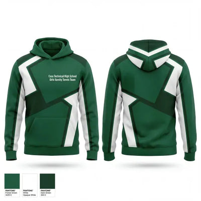 Cass Technical High School Girls Varsity Tennis Team 63156221 Hoodie - 1